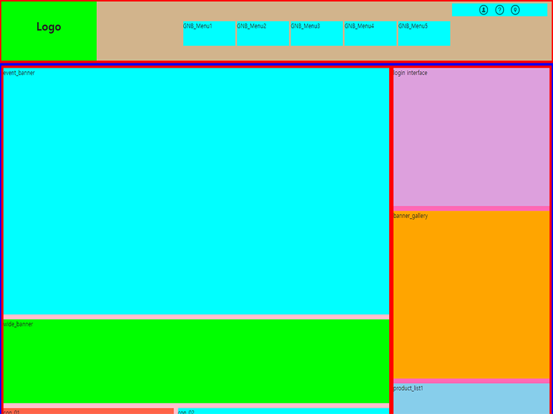CSS 박스 모델링 레이아웃 썸네일 이미지